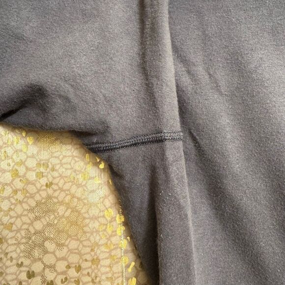 Y2K Victorias Secret VSX Fold Over Zebra Waistband Gray Flare Leggings Small - Picture 3 of 7